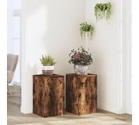 SKM Supports pour Plantes 2 pcs chêne fumé Bois d'ingénierie,Maison & Jardin,Pelouses & Jardins,Jardinage,Supports pour Plantes,Brun,15.15KG,852919