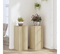 SKM Supports pour Plantes 2 pcs chêne Sonoma Bois d'ingénierie,Maison & Jardin,Pelouses & Jardins,Jardinage,Supports pour Plantes,Brun,20.15KG,852926