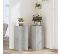 SKM Supports pour Plantes 2 pcs Gris béton Bois d'ingénierie,Maison & Jardin,Pelouses & Jardins,Jardinage,Supports pour Plantes,Gris,20.15KG,852927