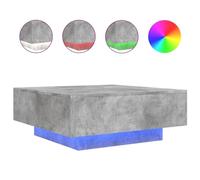 SKM Table Basse avec lumières LED Gris béton 80x80x31 cm,Meubles,Tables,Tables Basses et Tables d'appoint,Tables Basses,Gris,23KG,836591
