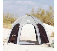 SKM Tente de Piscine avec Toit Gris 366 x 305 x 231 cm Polyester,Équipements Sportifs,Loisirs de Plein air,Camping et randonnée,Tentes,Gris,8.68KG,4100654