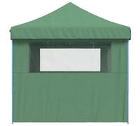 SKM Tente de réception Pliable escamotable 3 parois latérales Vert,Maison & Jardin,Pelouses & Jardins,Vie en extérieur,Structures extérieures,Auvents & abris,Vert,21.4KG,4004968