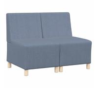 SKM Unité de Sofa Modulaire sans Accoudoirs 2 pcs Bleu,Meubles,Canapés,Bleu,32KG,3399779