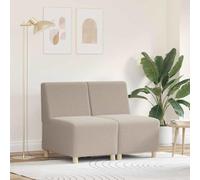 SKM Unité de Sofa Modulaire sans Accoudoirs 2 pcs Gris Clair,Meubles,Canapés,Gris Clair,31.8KG,3399783