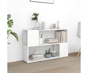 SKM vBibliothèque blanche 100 x 24 x 63 cm Matériau dérivé du bois Poids : 13,3 kg 809170