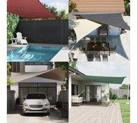 SKM Voile d'ombrage Beige 2x2x2 m 100% Polyester Ox,Maison & Jardin,Pelouses & Jardins,Vie en extérieur,Parasols & voiles d'ombrage,Beige,0.47KG,4000966