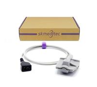 skmeditec Compatible avec le capteur SpO2 Nonin pour moniteur Nonin 8500 8600 8700 8800 2500 9840 3012 Avant 2120 4000 9600 9700 7500 7500FO, sonde à manchon de 9,8 pieds avec connecteur 7 broches