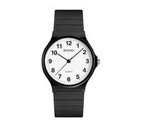 SKMEI Femmes Montre Rectangle Or Rose Argent Acier Inoxydable Étanche Luxe Quartz Analogique, Noir Numérique, 1.5 * 1.3 * 0.3 inch, Classique
