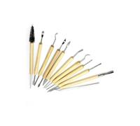 SKMEI Kit de 11 outils de modelage en pâte Fimo - 21 têtes de sculpture différentes