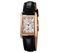 SKMEI Montre à quartz de luxe pour femme - Style vintage - Étanche - Tendance - Chiffres romains, RoseGoldenBlack