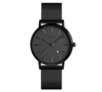 SKMEI Montre-bracelet pour femme avec affichage de la date et de la date Noir, noir, montre habillée