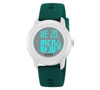 SKMEI Montre de sport numérique pour enfants avec rétroéclairage LED coloré étanche multifonction pour garçons et filles, Vert lac