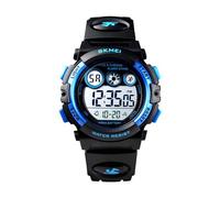 Skmei Montre de sport pour enfants, multifonction, numérique, étanche, éclairage LED, pour garçons et filles (Noir)