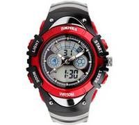 SKMEI - Montre enfant garçon - Affichage digital/analogique - Étanche - Rouge G