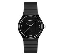SKMEI Montre étanche à quartz analogique pour femme 1.5*1.3*0.3 inch Entièrement noir