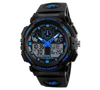 SKMEI SkmeiMW56A Montre de sport analogique et numérique pour homme Cadran bleu
