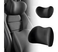 SKNFFF Siège conducteur Appui-TêTe et Support Lombaire de Voiture pour Porsche 718 Boxster (982) 2016-, en Mousse à MéMoire de Forme Bretelles RéGlables