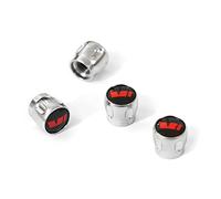 Skoda 000071215G Bouchons de Valve VRS Noir/Rouge