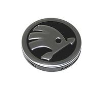 Skoda 5E0601151FOD Couvre-moyeu (1 pièce) Radzierkappe Felgendeckel Kappe Nabenkappe noir chrome