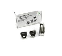Skoda 5E1064200 Lot de 3 Cache-pédales Sport en Acier Inoxydable brossé pour Transmission de Vitesse