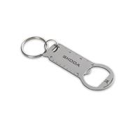 Skoda 6U0087013 Porte-clés en métal avec décapsuleur pour chariot de courses, gris, Taille unique, Contemporain
