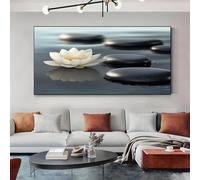 SKOEUI Impression sur Toile Floral Fleur de Lotus 50x100 cm