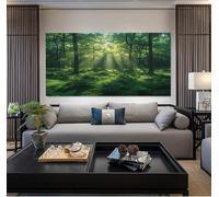 SKOEUI Impression Sur Toile Nature Forêt Tableau Moderne 80x160 cm Toile Decoration Murale Paysage Arbres Tableau Decoration Murale Salon Chambre Salle, Sans Cadre