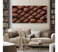 SKOEUI Impression Sur Toile Nourriture Chocolat Sans Cadre 80x160 cm