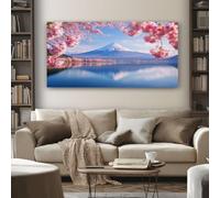 SKOEUI Japonais Montagne Tableau Decoration Murale Sans Cadre 50x100 cm