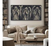 SKOEUI Moderne Impression Sur Toile Gothique Ange Sans Cadre 50x100 cm