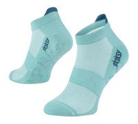 SKOKSY Chaussettes antidérapantes avec impression ABS - Chaussettes courtes unisexes pour yoga, pilates, fitness, maison - Respirantes, vert clair, 38-42