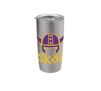 Skol Nordic Scandinavian Warrior Viking Helmet Gobelet isotherme en acier inoxydable double paroi