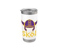 Skol Nordic Scandinavian Warrior Viking Helmet Gobelet isotherme en acier inoxydable double paroi