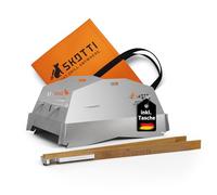 SKOTTI Cap, Couvercle en Acier Inoxydable pour Grill, emboîtable, idéal pour Le Camping et Les grillades en Plein air