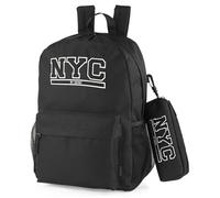 SKPAT Sac à Dos Homme 15,6"" Antivol Cuir Noir Mod. 134732