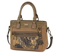 SKPAT - Sac à Main pour Femmes avec Sangle supplémentaire de Marque Léger, Pratique et Fonctionnel. 312781, Couleur Marron