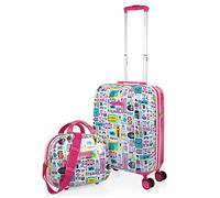 SKPAT - Set Valise Rigide, Lot de Valises Soute Avion 4 roulettes - Sets de Bagages, Valise à Roulette en Soldes pour Voyages. Lot Valise: Ensemble pour Voyages élégants, Fuchsia