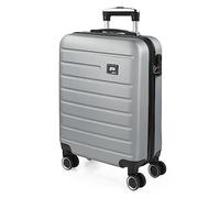 SKPAT - Valise Cabine 55x40x20 Rigide Légère à Roulette 4 Roues Pivotantes avec Cadenas à Combinaison Bagage Cabine Idéal pour Voyager en Avion Petite Valise Compacte Compatible avec Ryanai, Argenté