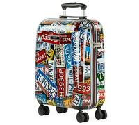 SKPAT - Valise Cabine 55x40x20 Rigide Légère à Roulette 4 Roues Pivotantes avec Cadenas à Combinaison TSA Bagage Cabine Idéal pour Voyager en Avion Petite Valise Compacte Compatible avec Ryana, Noir