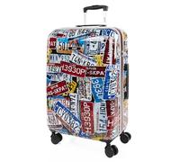 SKPAT - Valise Moyenne - Valise Rigide. Valise a Roulette. Valise Soute Avion - Valise De Voyage Résistante en Polycarbonate - Valise Ultra Légère, Cadenas à Combinaison, Noir