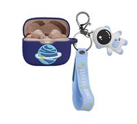 SKPY Coque pour JBL Tune 230NC TWS, mignon dessin animé Anime Astronaute Silicone Protection Tune 230NC TWS Case avec porte-clés et pendentif