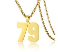 SKQIR Collier en acier inoxydable avec pendentif en forme de numéro de maillot de baseball noir pour garçons, athlètes, collier de sport en acier inoxydable, cadeau de Noël, Nouvel An pour homme