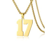 SKQIR Collier en acier inoxydable avec pendentif en forme de numéro de maillot de baseball noir pour garçons, athlètes, collier de sport en acier inoxydable, cadeau de Noël, Nouvel An pour homme