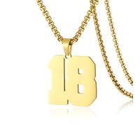 SKQIR Collier en acier inoxydable avec pendentif en forme de numéro de maillot de baseball noir pour garçons, athlètes, collier de sport en acier inoxydable, cadeau de Noël, Nouvel An pour homme, 24