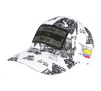 SKR Casquette El Patron Blanche et Noire Paillettes Streetwear Medellin Baseball - Taille Unique - Blanc