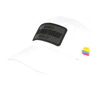 SKR Casquette El Patron Blanche Noire Patch Reflechissant Colombia Baseball - Taille Unique - Blanc