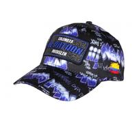 SKR Casquette El Patron Bleue et Noire Streetwear Glitter Medellin - Taille Unique - Bleu
