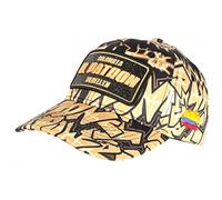 SKR Casquette El Patron Dorée et Noire Print Streetwear Colombia Baseball - Taille Unique - Jaune