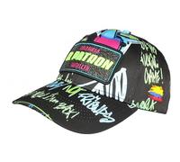 SKR Casquette El Patron Jaune Fluo et Noire Streetwear Glitter Colombia - Taille Unique - Noir