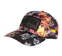 SKR Casquette El Patron Noire Orange Colombia Fire Streetwear Baseball Medellin - Mixte
